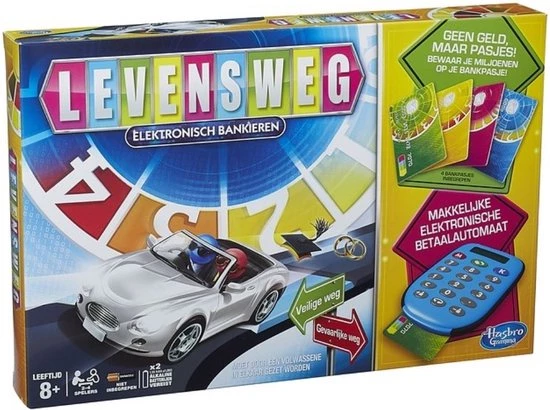 Hasbro Spellenbundel - 2 Stuks - Levensweg Elektronisch Bankieren & Skip-Bo 4 Hasbro Spellenbundel - 2 Stuks - Levensweg Elektronisch Bankieren & Skip-Bo - Afbeelding 2