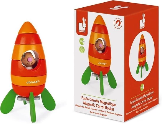 Janod Lapin - Wortelraket 5 Janod Lapin - Wortelraket - Afbeelding 3