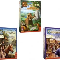 999 Games Spellenbundel - 3 Stuks - Carcassonne Jagers&Verzamelaars & Kathedralen&Herbergen & Graaf, Koning En Consorten