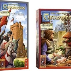 999 Games Uitbreidingsbundel - 2 Stuks - Carcassonne De Toren & Kooplieden En Bouwmeesters