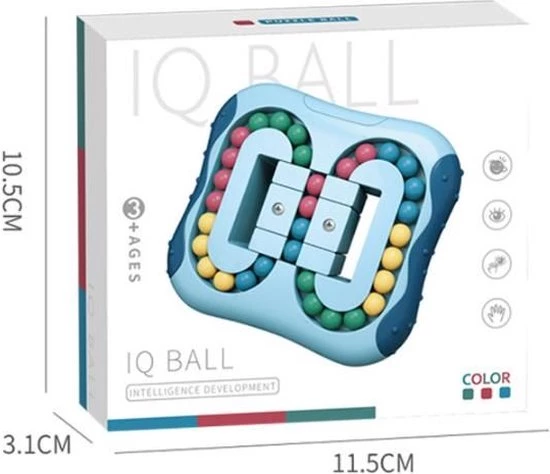 IQ Ball Willingood Magic Bean Rotating Cube Speelgoed. Kleur : Lichtblauw, Magische Bean, Creatief Stressvermindering, Educatief Speelgoed, Intelligente Vingertop-toverkubus, Gyroscooppuzzel, Kubus Voor Kinderen En Volwassenen Angst Verlichting 7 IQ Ball Willingood Magic Bean Rotating Cube Speelgoed. Kleur : Lichtblauw, Magische Bean, Creatief Stressvermindering, Educatief Speelgoed, Intelligente Vingertop-toverkubus, Gyroscooppuzzel, Kubus Voor Kinderen En Volwassenen Angst Verlichting - Afbeelding 5