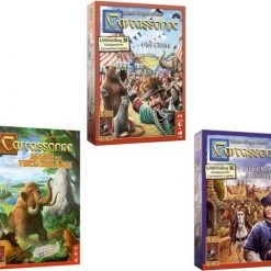 999 Games Spellenbundel - 3 Stuks - Carcassonne Het Circus & Jagers En Verzamelaars & Graaf, Koning En Consorten
