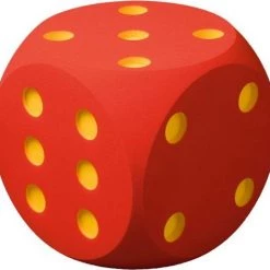 Volley Foam Dobbelsteen | 16x16x16 Cm | Schuimstof Dobbelsteen| Groen