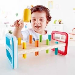 Hape Houten Regenboog Hamerbank -Kinderspellen Verkoopwinkel 550x529 6