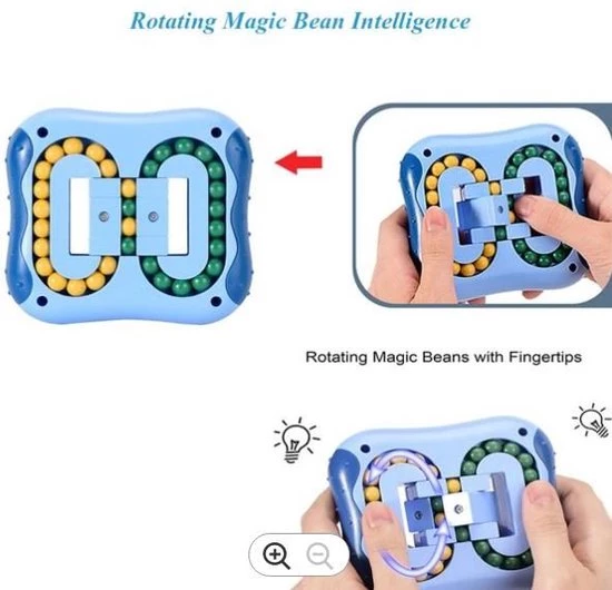 IQ Ball Willingood Magic Bean Rotating Cube Speelgoed. Kleur : Lichtblauw, Magische Bean, Creatief Stressvermindering, Educatief Speelgoed, Intelligente Vingertop-toverkubus, Gyroscooppuzzel, Kubus Voor Kinderen En Volwassenen Angst Verlichting 12 IQ Ball Willingood Magic Bean Rotating Cube Speelgoed. Kleur : Lichtblauw, Magische Bean, Creatief Stressvermindering, Educatief Speelgoed, Intelligente Vingertop-toverkubus, Gyroscooppuzzel, Kubus Voor Kinderen En Volwassenen Angst Verlichting - Afbeelding 10