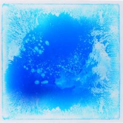 Playlearn Gel Vloertegel Blauw / Wit