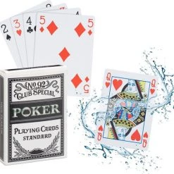 Relaxdays Speelkaarten Poker - Pokerkaarten Plastic - 54 Kaarten - Waterdicht