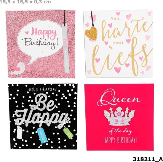 Depesche Glamour Wenskaarten 3 Depesche Glamour Wenskaarten