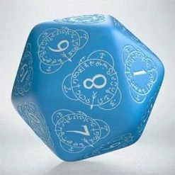 Q Workshop QWorkshop Life Counter Die D20 Blue White