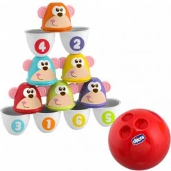 Chicco Bundel - Bowling Aapjes 2-in-1 Bowlingspel En Blikgooien & Babyboekje Kleuren Met Water Seizoenen -Kinderspellen Verkoopwinkel 550x550 44