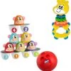 Chicco Bundel - Bowling Aapjes 2-in-1 Bowlingspel En Blikgooien & Rammelaar Multi-Activiteitsratel Gilby De Giraffe -Kinderspellen Verkoopwinkel 550x565 1