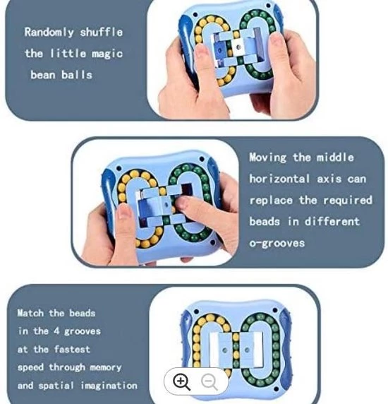 IQ Ball Willingood Magic Bean Rotating Cube Speelgoed. Kleur : Lichtblauw, Magische Bean, Creatief Stressvermindering, Educatief Speelgoed, Intelligente Vingertop-toverkubus, Gyroscooppuzzel, Kubus Voor Kinderen En Volwassenen Angst Verlichting 13 IQ Ball Willingood Magic Bean Rotating Cube Speelgoed. Kleur : Lichtblauw, Magische Bean, Creatief Stressvermindering, Educatief Speelgoed, Intelligente Vingertop-toverkubus, Gyroscooppuzzel, Kubus Voor Kinderen En Volwassenen Angst Verlichting - Afbeelding 11