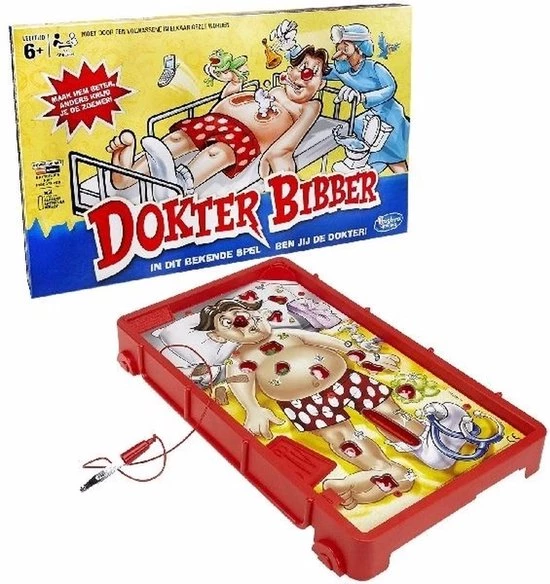 Hasbro Gaming Dokter Bibber - Kinderspel 8 Hasbro Gaming Dokter Bibber - Kinderspel - Afbeelding 6