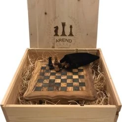 Olijfolie & Honing Schaakbord Met Geschenkverpakking