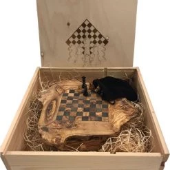 Olijfolie & Honing Schaakbord Met Geschenkverpakking