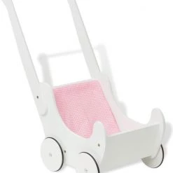 VidaXL Poppenwagen Wit 53x25.7x50 Cm Hout