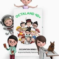 Octagon Studio - Octaland 4D+ Beroepen A-Z Flash Kaarten STEM -Kinderspellen Verkoopwinkel 550x697