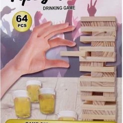 Oneiro S Luxe Drinkspel - Tipsy Tower - Zomer Reizen Vliegtuig Spelletjes Spellen Reisspellen