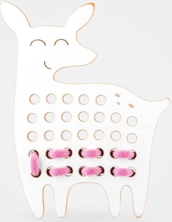 Milan Toys Inrijgplank Hout | Emily Het Hert | Educatief Montessori Speelgoed | Milintoys | Thuismusje 7 Milan Toys Inrijgplank Hout | Emily Het Hert | Educatief Montessori Speelgoed | Milintoys | Thuismusje - Afbeelding 5