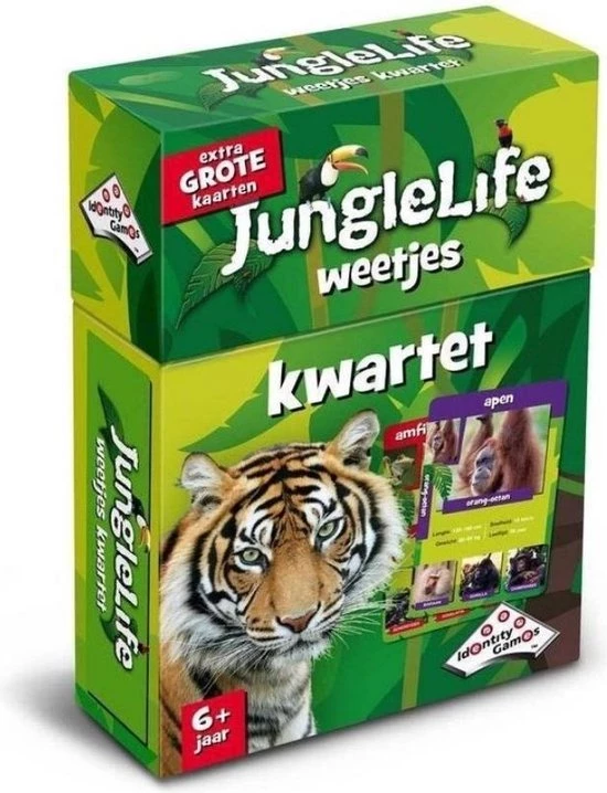 Identity Games Spellenbundel - Kwartet - 2 Stuks - Sealife Junglelife Kwartet & Kikker Jr. Kwartet 4 Identity Games Spellenbundel - Kwartet - 2 Stuks - Sealife Junglelife Kwartet & Kikker Jr. Kwartet - Afbeelding 2