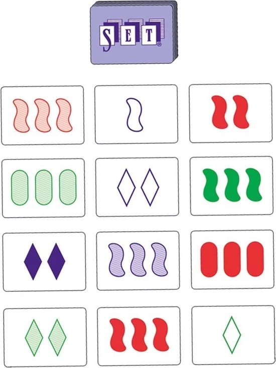 Merkloos Spellenbundel - Kaartspel - 2 Stuks - Qwirkle & SET! 8 Merkloos Spellenbundel - Kaartspel - 2 Stuks - Qwirkle & SET! - Afbeelding 6