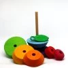 Broertjes Toys Houten Stapel Peertje/Montessori Speelgoed/Educatief Speelgoed/Speelgoed Voor Jongens En Meisjes Vanaf 1 Jaar