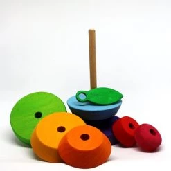 Broertjes Toys Houten Stapel Peertje/Montessori Speelgoed/Educatief Speelgoed/Speelgoed Voor Jongens En Meisjes Vanaf 1 Jaar