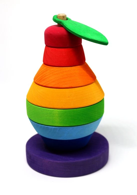 Broertjes Toys Houten Stapel Peertje/Montessori Speelgoed/Educatief Speelgoed/Speelgoed Voor Jongens En Meisjes Vanaf 1 Jaar 4 Broertjes Toys Houten Stapel Peertje/Montessori Speelgoed/Educatief Speelgoed/Speelgoed Voor Jongens En Meisjes Vanaf 1 Jaar - Afbeelding 2