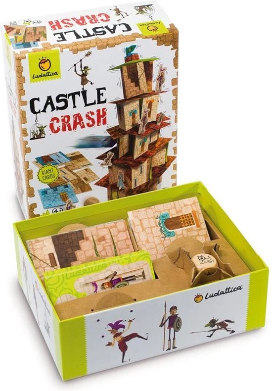 Ludattica Spellen: CASTLE CRASH 27x21x10cm, 114 Kaarten En Houten Dobbelsteen, 4+ 6 Ludattica Spellen: CASTLE CRASH 27x21x10cm, 114 Kaarten En Houten Dobbelsteen, 4+ - Afbeelding 4