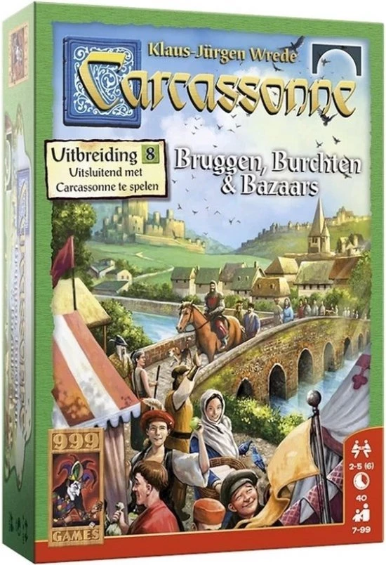999 Games Spellenbundel - 3 Stuks - Carcassonne Kathedralen&Herbergen & Bruggen, Burchten&Bazaars & Burgemeesters&Abdijen 6 999 Games Spellenbundel - 3 Stuks - Carcassonne Kathedralen&Herbergen & Bruggen, Burchten&Bazaars & Burgemeesters&Abdijen - Afbeelding 4
