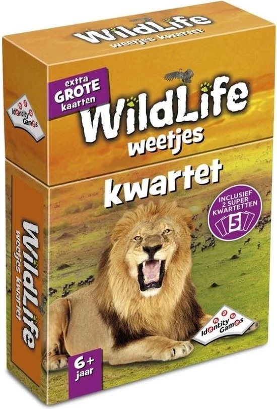 Identity Games Spellenbundel - Kwartet - 3 Stuks - Wildlife Kwartet & Sealife Kwartet & Kikker Jr. Kwartet 4 Identity Games Spellenbundel - Kwartet - 3 Stuks - Wildlife Kwartet & Sealife Kwartet & Kikker Jr. Kwartet - Afbeelding 2