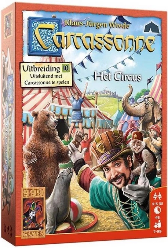 999 Games Spellenbundel - 3 Stuks - Carcassonne & Uitbreidingen De Draak, De Fee En De Jonkvrouw & Het Circus 13 999 Games Spellenbundel - 3 Stuks - Carcassonne & Uitbreidingen De Draak, De Fee En De Jonkvrouw & Het Circus - Afbeelding 11