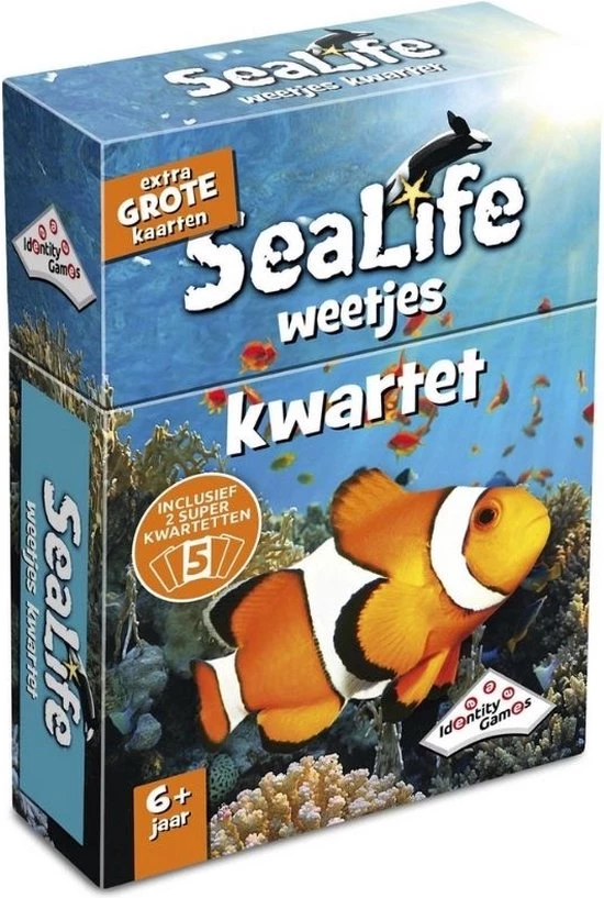 Identity Games Spellenbundel - Kwartet - 2 Stuks - Sealife Kwartet & Dino Kwartet 4 Identity Games Spellenbundel - Kwartet - 2 Stuks - Sealife Kwartet & Dino Kwartet - Afbeelding 2