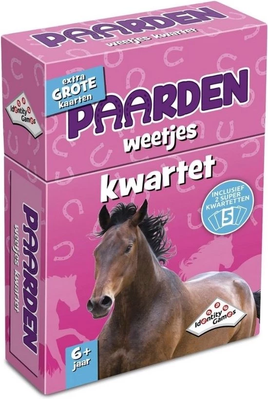 Identity Games Spellenbundel - Kwartet - 3 Stuks - Paarden Kwartet & Menselijk Lichaam Kwartet & Huisdieren Kwartet 4 Identity Games Spellenbundel - Kwartet - 3 Stuks - Paarden Kwartet & Menselijk Lichaam Kwartet & Huisdieren Kwartet - Afbeelding 2