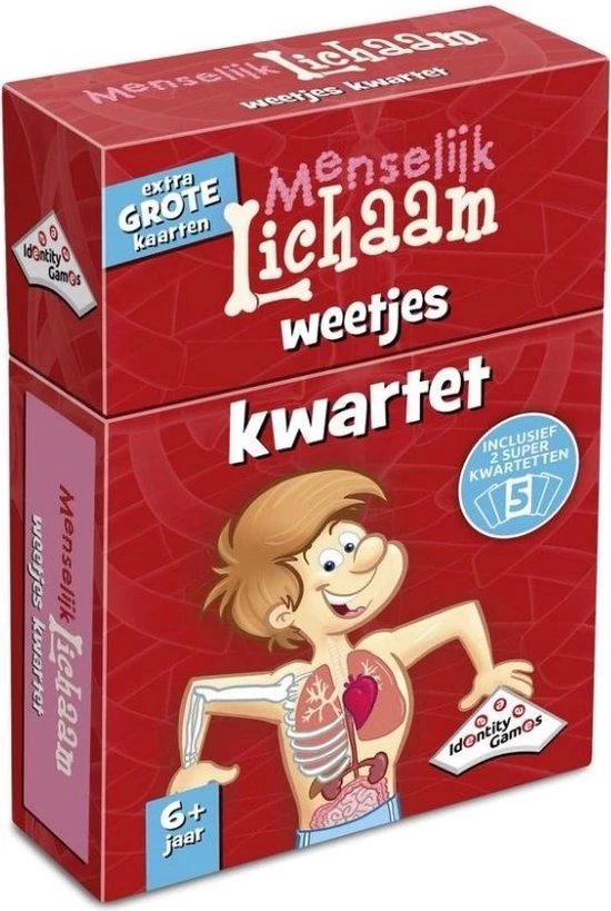 Identity Games Spellenbundel - Kwartet - 2 Stuks - Sealife Junglelife Kwartet & Menselijk Lichaam Kwartet 7 Identity Games Spellenbundel - Kwartet - 2 Stuks - Sealife Junglelife Kwartet & Menselijk Lichaam Kwartet - Afbeelding 5