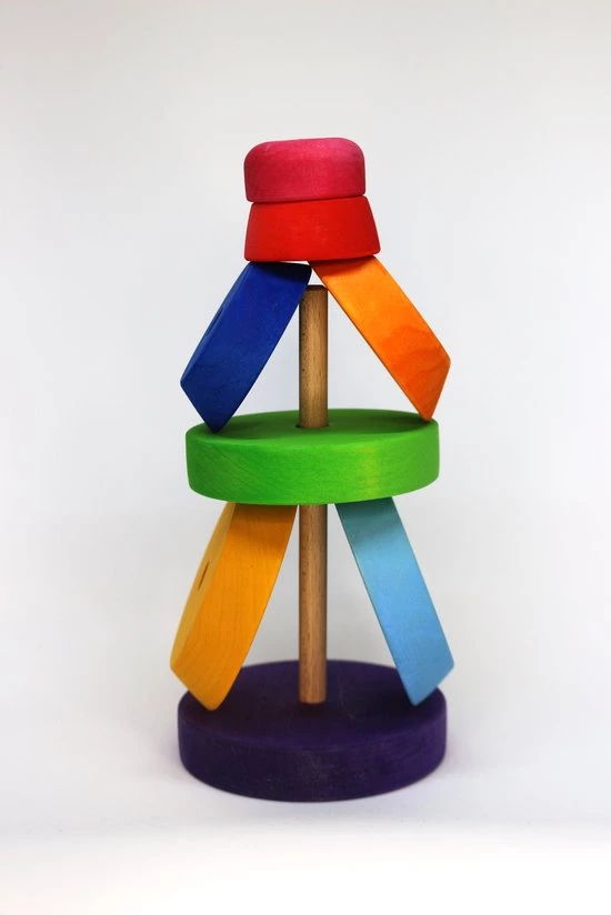 Broertjes Toys Houten Stapel Peertje/Montessori Speelgoed/Educatief Speelgoed/Speelgoed Voor Jongens En Meisjes Vanaf 1 Jaar 5 Broertjes Toys Houten Stapel Peertje/Montessori Speelgoed/Educatief Speelgoed/Speelgoed Voor Jongens En Meisjes Vanaf 1 Jaar - Afbeelding 3