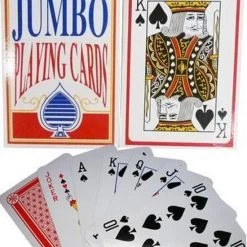 ARO Houseware Jumbospeelkaarten Plastic Coated 9x14cm